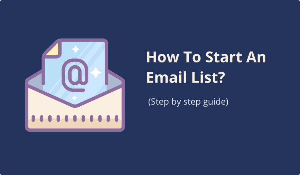 how to start an email list