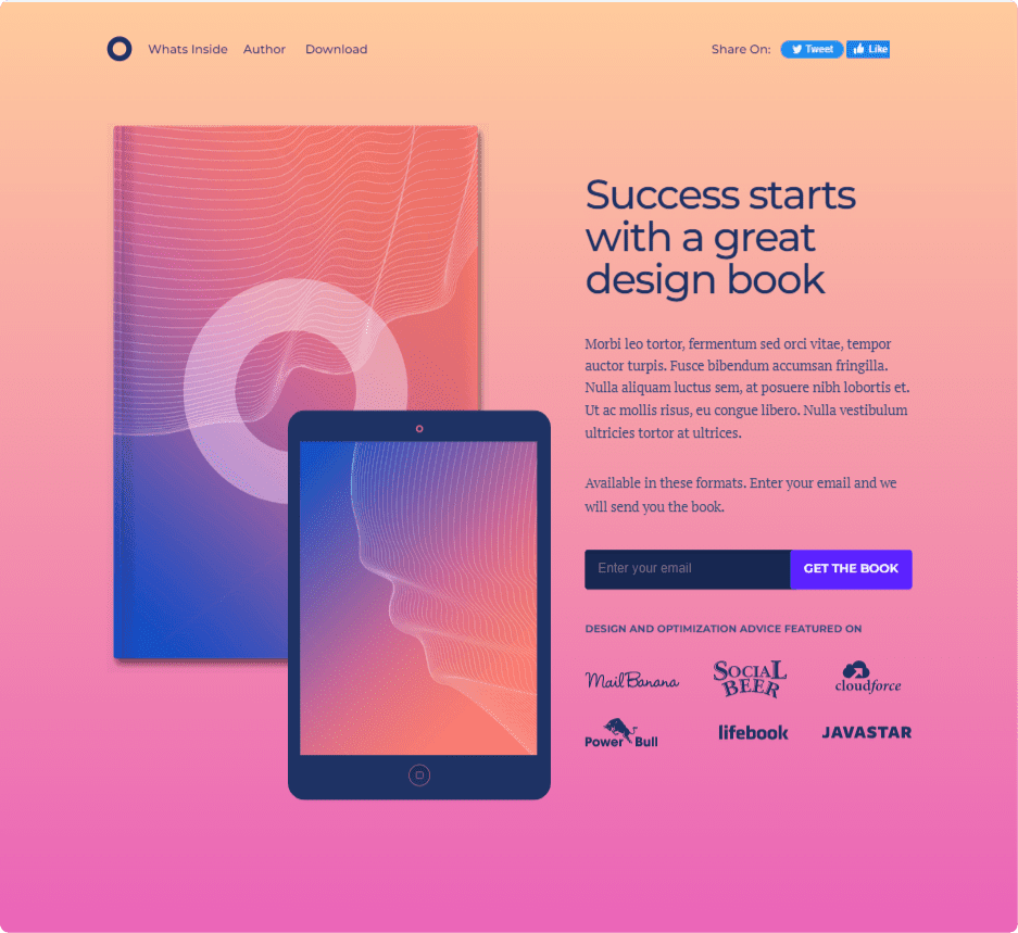 unbounce templates: lead generation