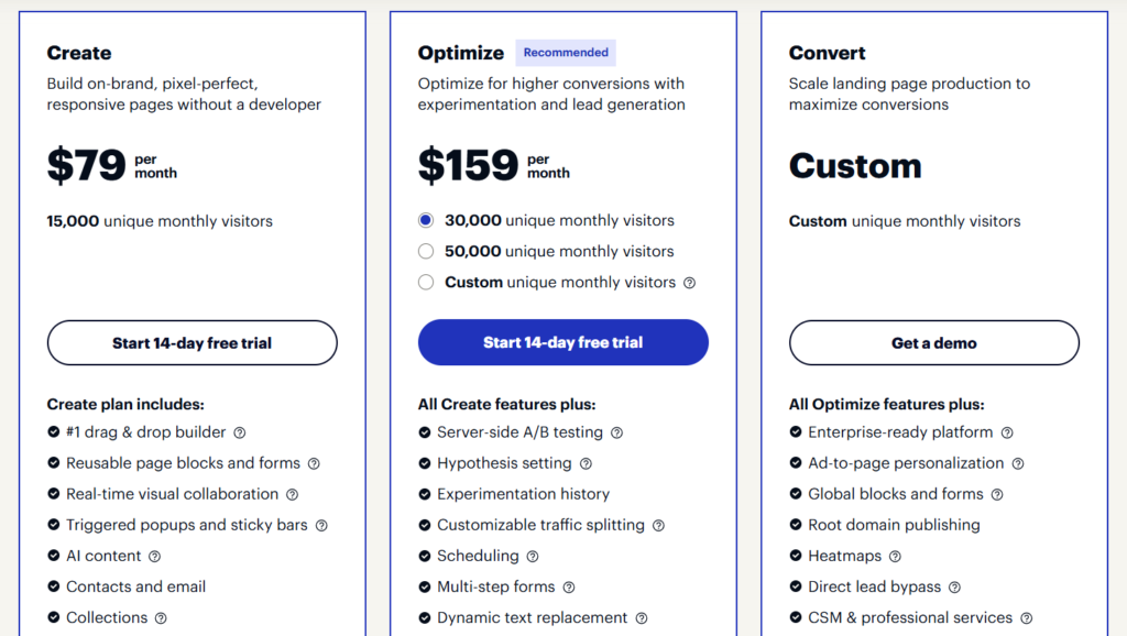 instapage discounted pricing