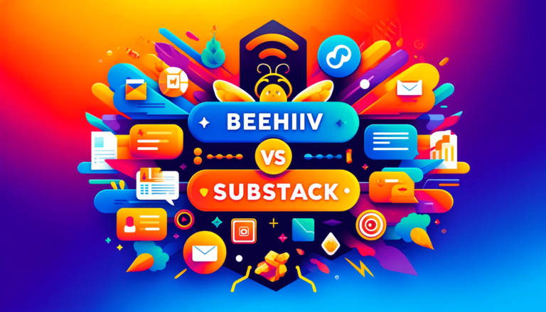 beehiiv vs substack blog post banner image