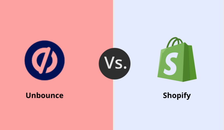 unbounce vs shopify