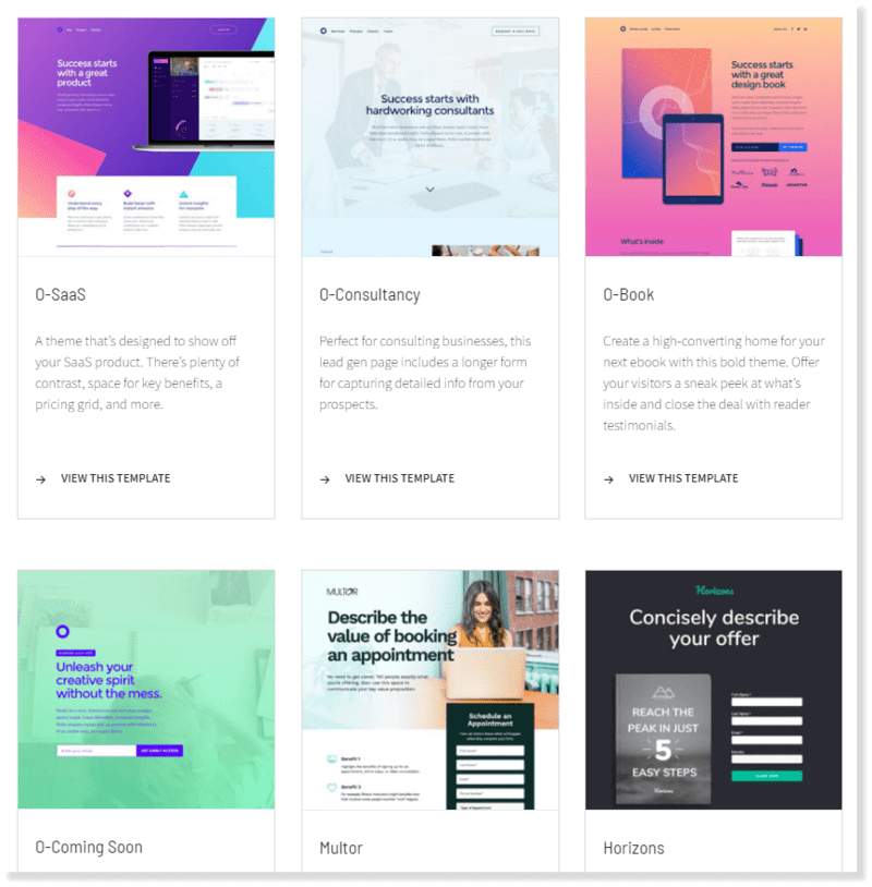 High-Converting Landing Page Templates