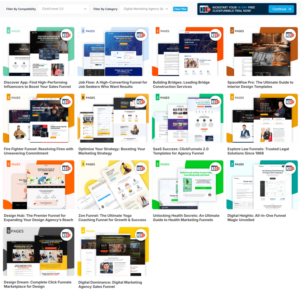 clickfunnels templates