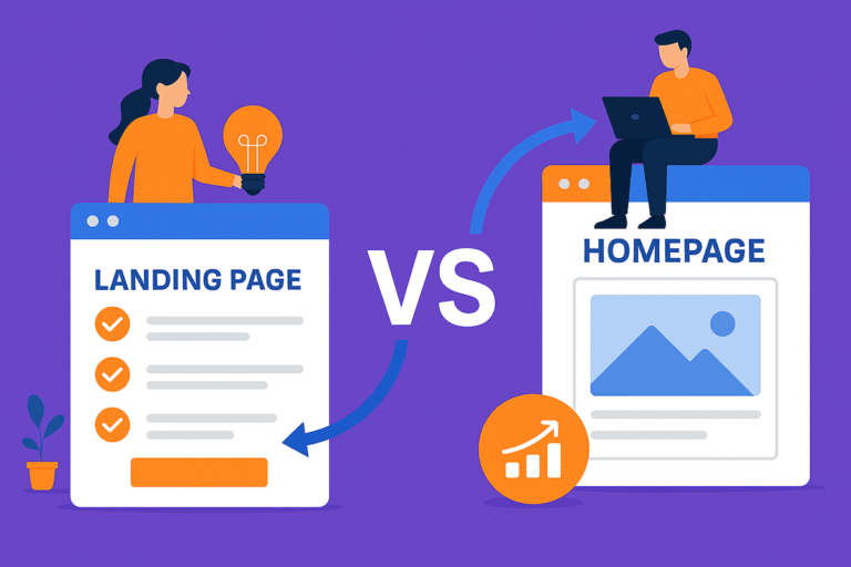 Landing Page vs Homepage