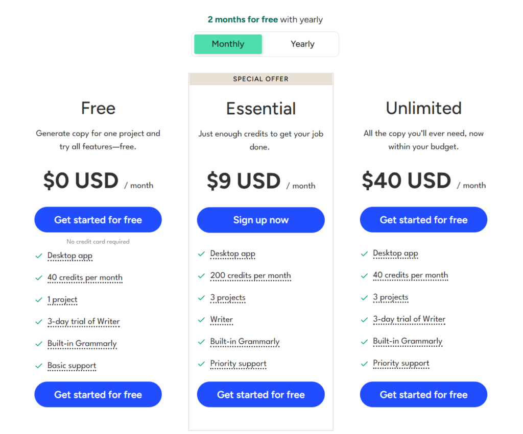 unbounce smart copy pricing