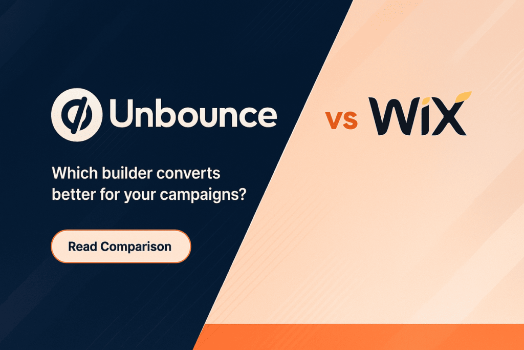 unbounce vs wix: complete side by side comparison