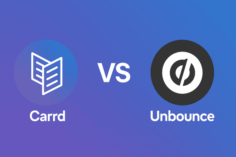 carrd vs unbounce comparison