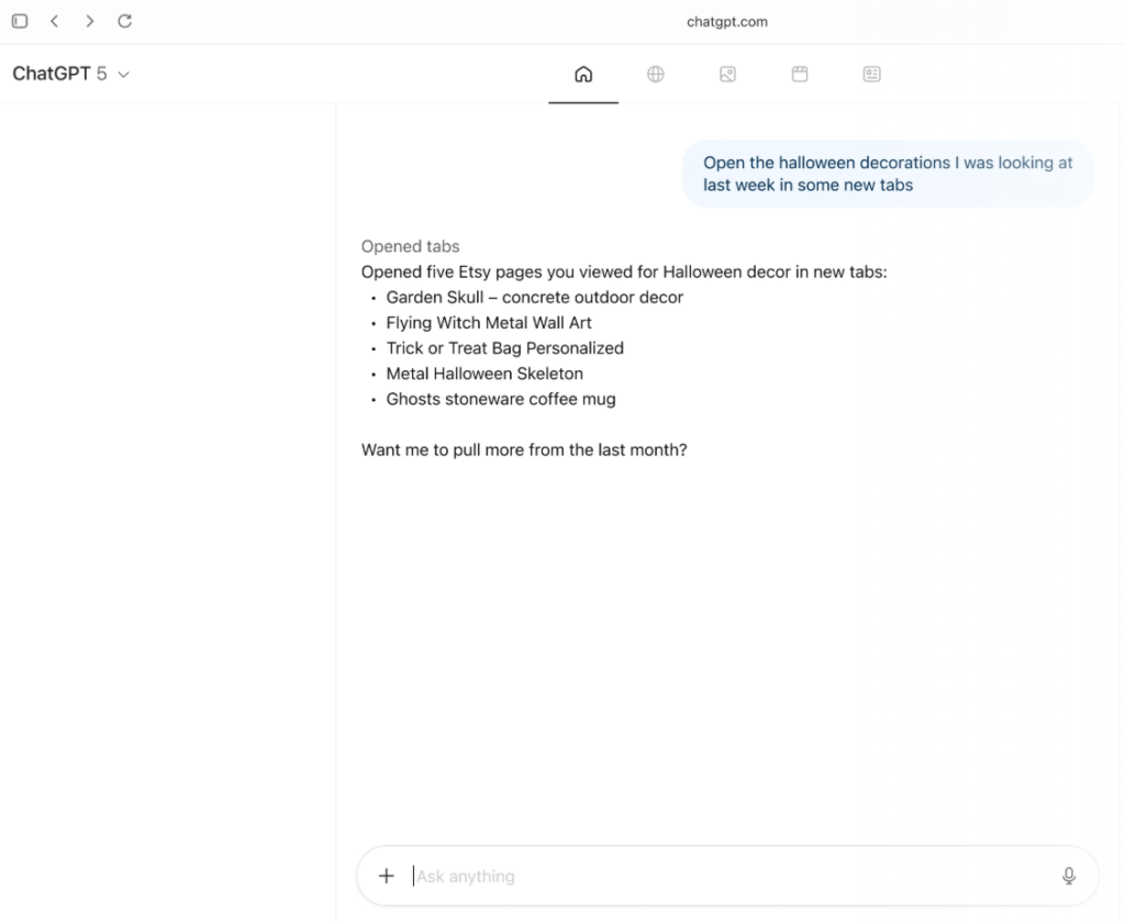 chatgpt atlas browser memories