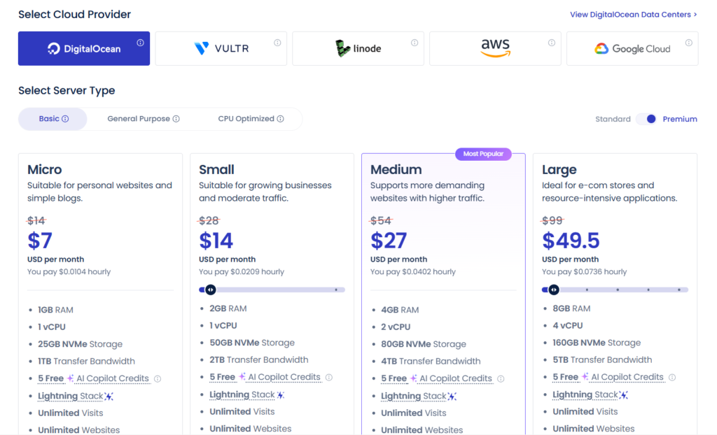 cloudways pricing structure