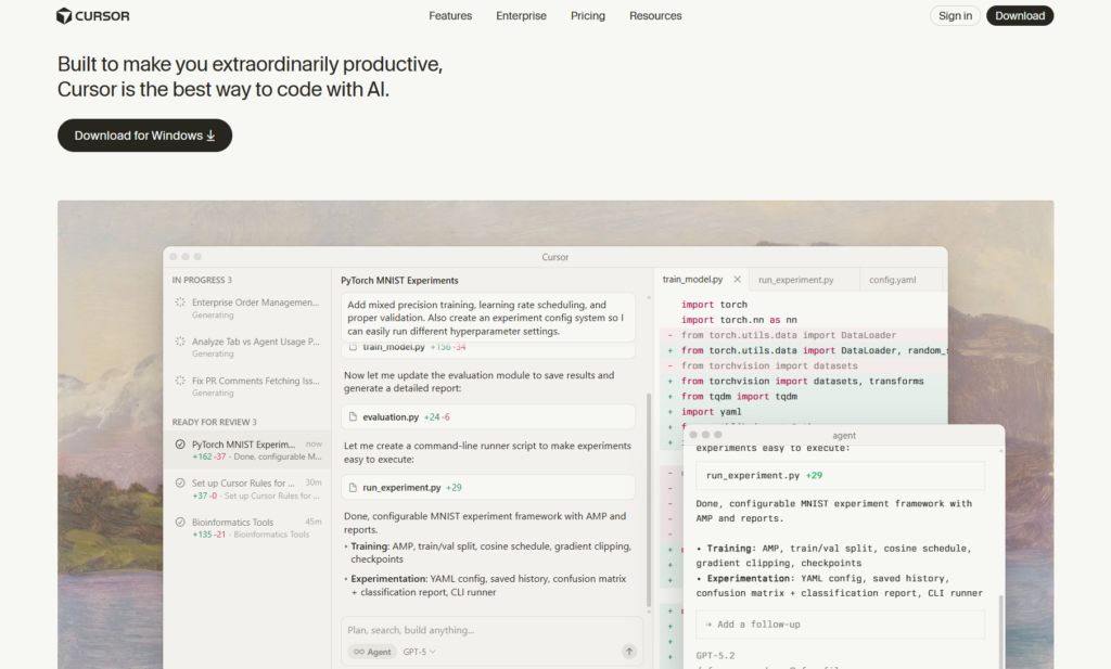 cursor comparison with emergent sh