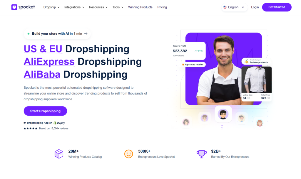 spocket dropshipping comparison with CJdropshipping